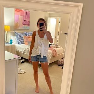 White knot tank top